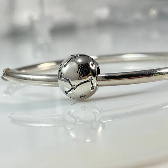 Sterling Silver Virgo Zodiac Constellation Charm - Picture 4 of 9